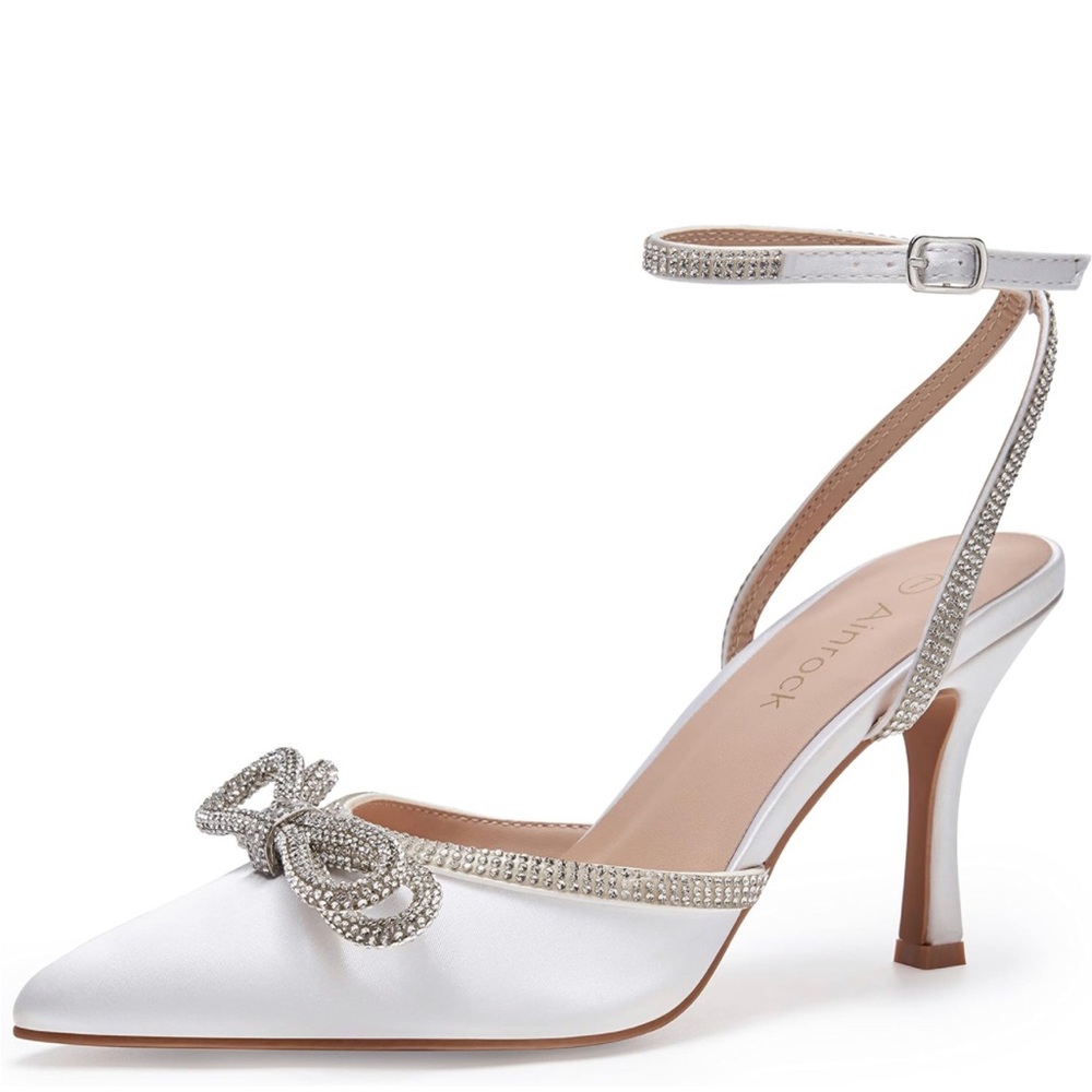 White Bridal Heels Wedding